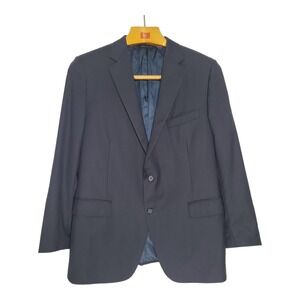Samuelsohn for Saks Fifth Avenue Sport Coat Mens 38R NAVY Wool Jacket